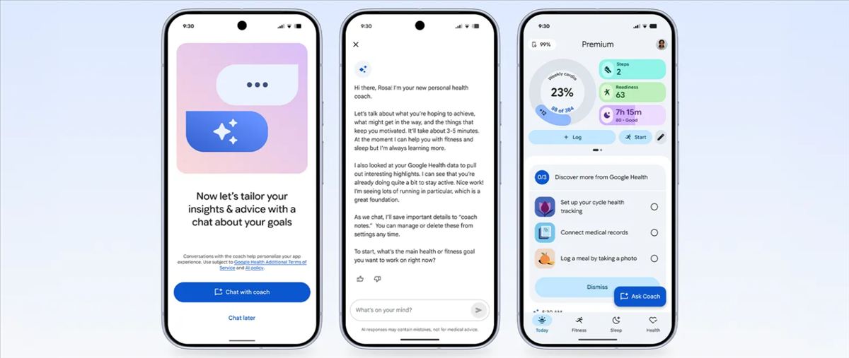Google lanza su coach de salud con IA el 19 de mayo y rebautiza la app de Fitbit como Google Health: entrenador personal, experto en sueño y asesor de bienestar a 9,99 euros al mes