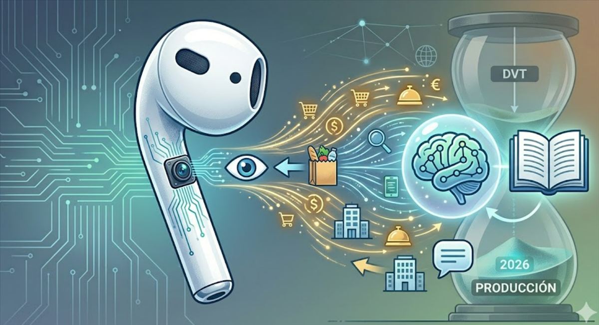 Los AirPods con cámaras de Apple entran en la fase de pruebas DVT: los oídos de Siri llegarán con iOS 27 en septiembre si los plazos se cumplen