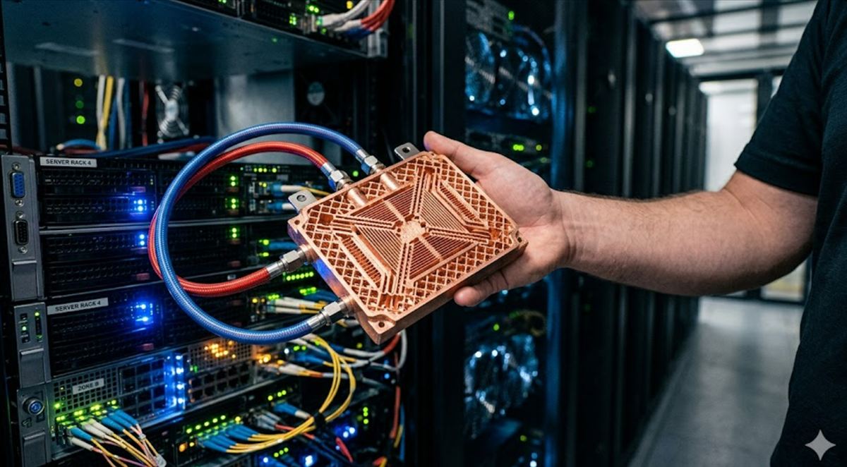 Investigadores imprimen en 3D placas de cobre que reducen la energía de refrigeración de los data centers del 30% al 1,1%: la solución que la IA necesita urgentemente