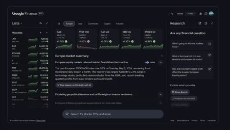Google Finance aterriza en Europa con investigación por IA, gráficos avanzados y earnings en directo: el Bloomberg gratuito que nadie esperaba