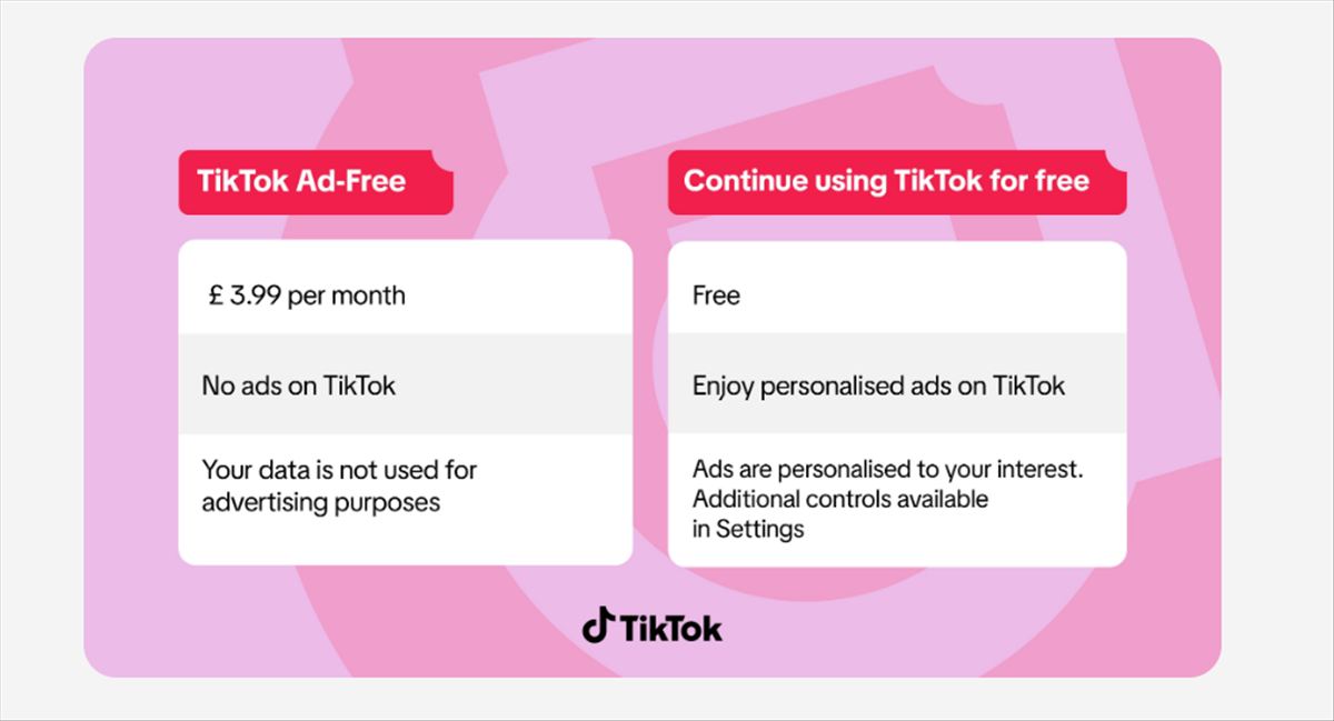 TikTok lanza en el Reino Unido su plan sin publicidad por £3,99 al mes: el modelo "paga o consiente" llega a la red social más joven