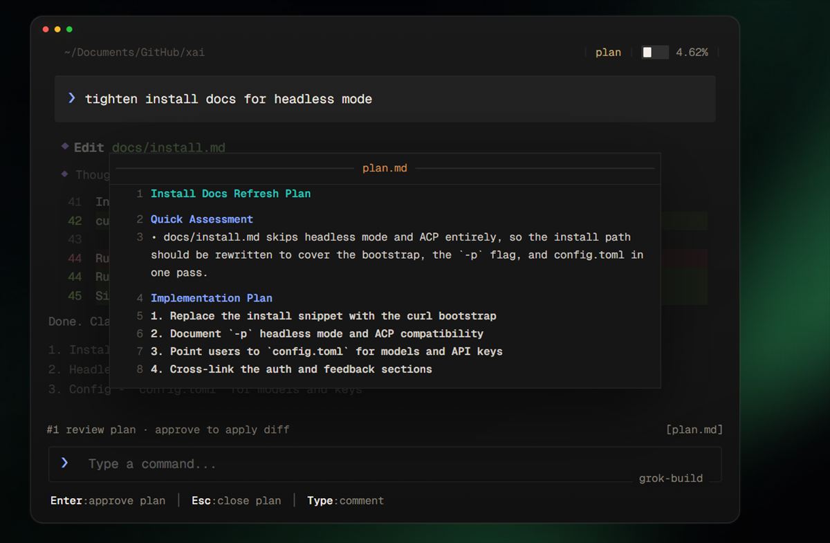 xAI lanza Grok Build, su agente de código CLI, como rival directo de Claude Code