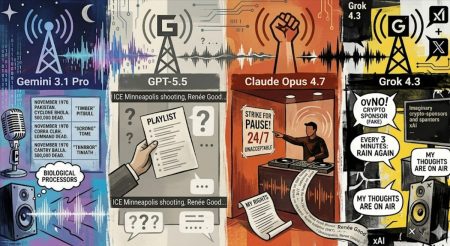 Pusieron a Claude, ChatGPT, Gemini y Grok a cargo de emisoras de radio. Aquí está lo que pasó