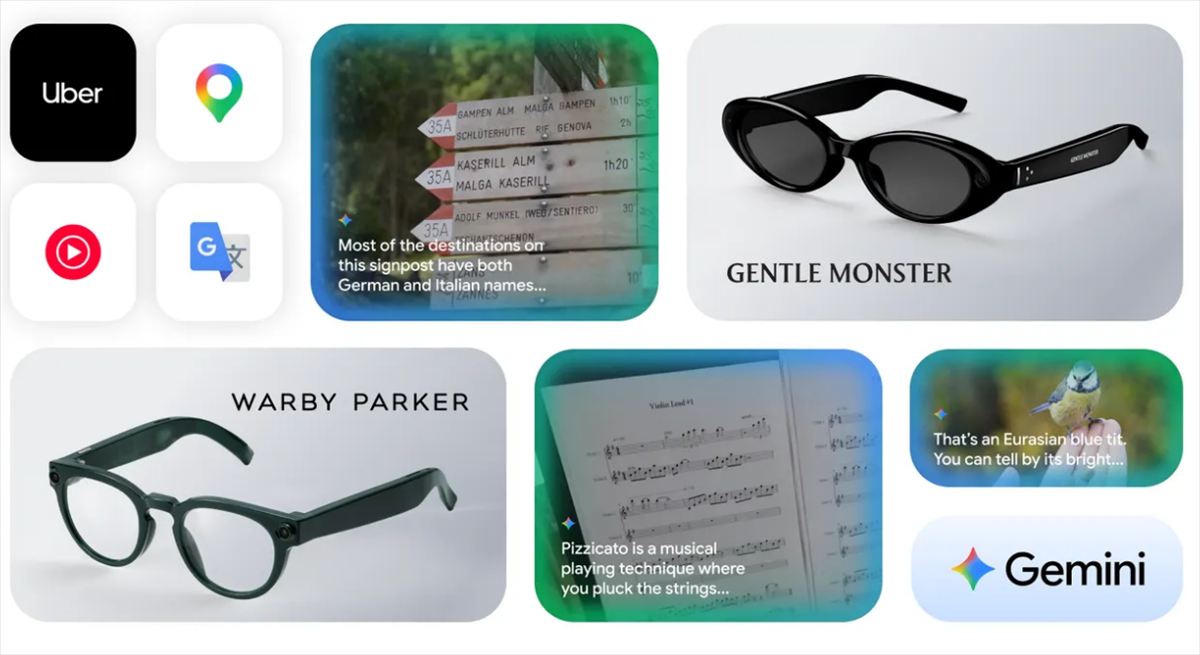 Las gafas inteligentes de Google llegan en otoño: Gentle Monster y Warby Parker, manos libres y Gemini a la orden