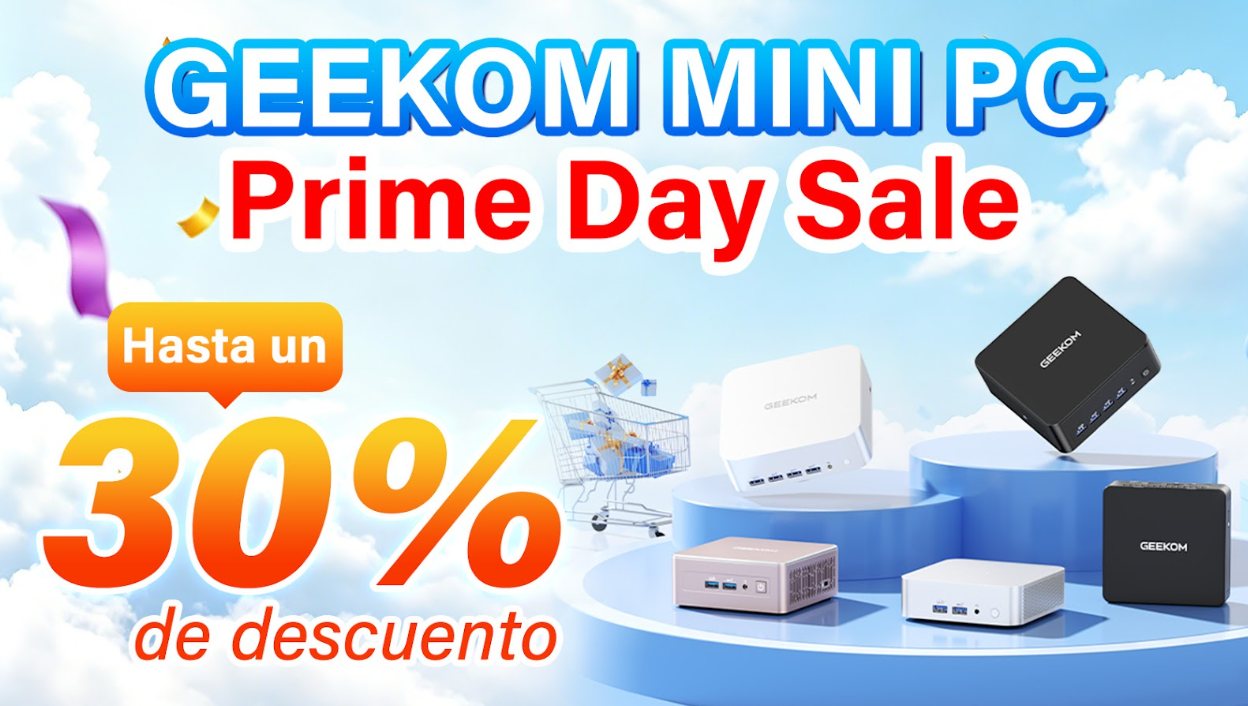 Los mini PC de GEEKOM caen a su precio más bajo del año en el Prime Day: hasta un 30% menos durante cuatro días