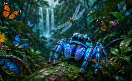 La meseta más desconocida de África escondía 70 especies nuevas: arañas que brillan en azul, libélulas únicas y mariposas nunca catalogadas