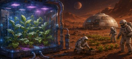 Un virus que infecta plantas podría fabricar medicamentos a bordo de una nave hacia Marte