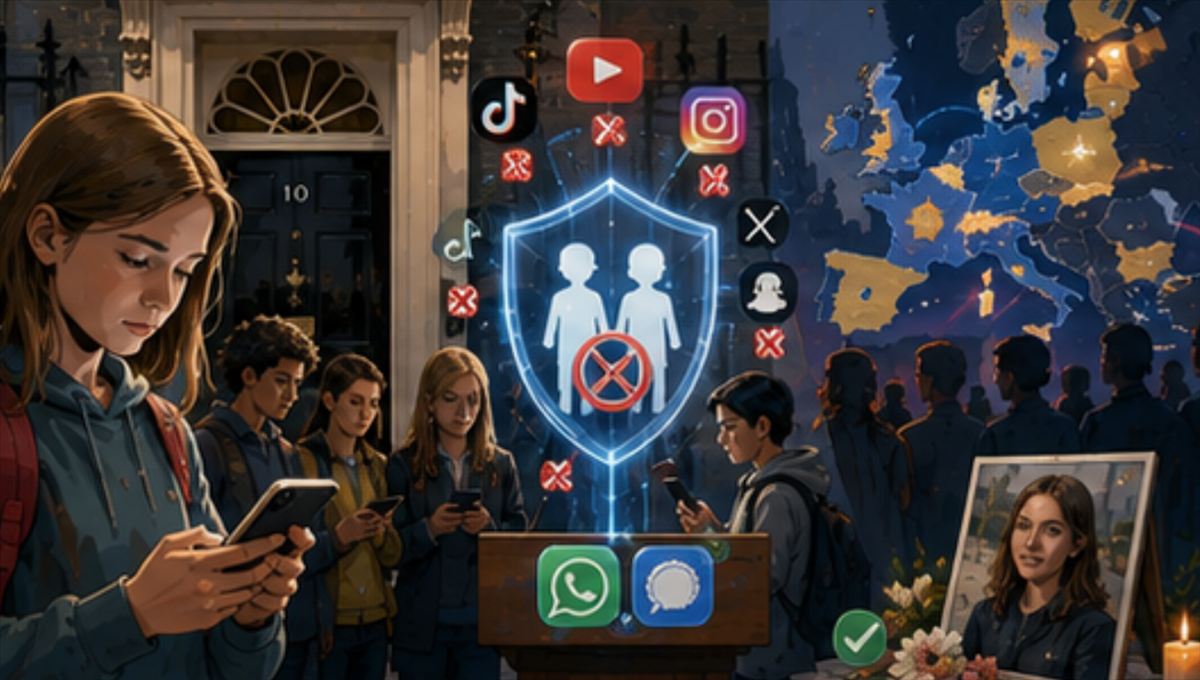 Keir Starmer anuncia la prohibición total de redes sociales para menores de 16 en el Reino Unido — y el mundo va detrás