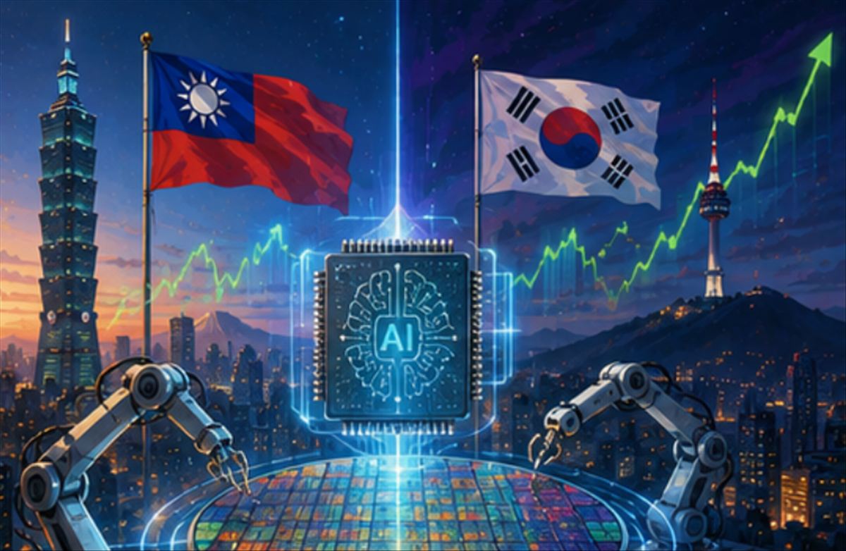 Taiwan cubre más del 80% de sus ingresos con chips de IA y Corea del Sur roza el 60%: la concentración que inquieta a los analistas