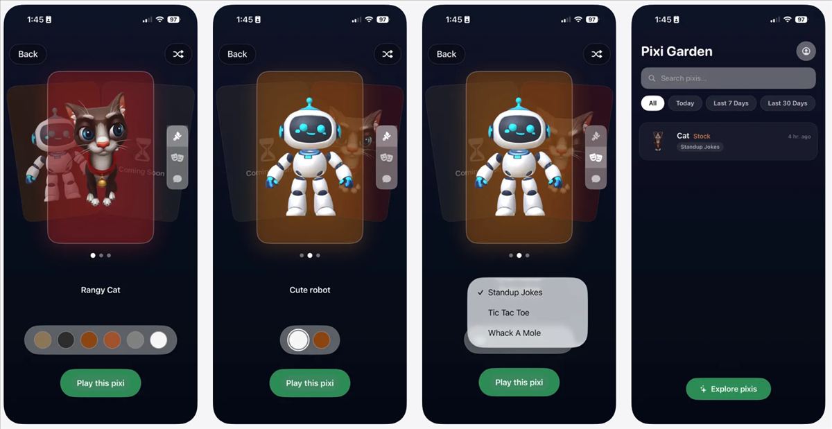 Pixi Garden: la app para iOS que convierte mensajes de texto en personajes 3D animados dentro de tu chat