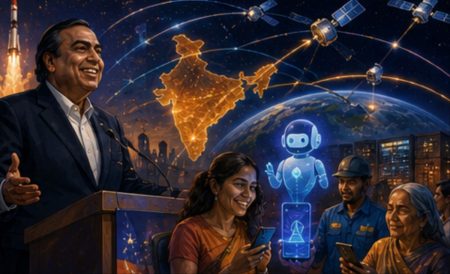 Reliance Jio presenta su OPV, anuncia una red de satélites rivale de Starlink y quiere poner IA en cada llamada telefónica de India