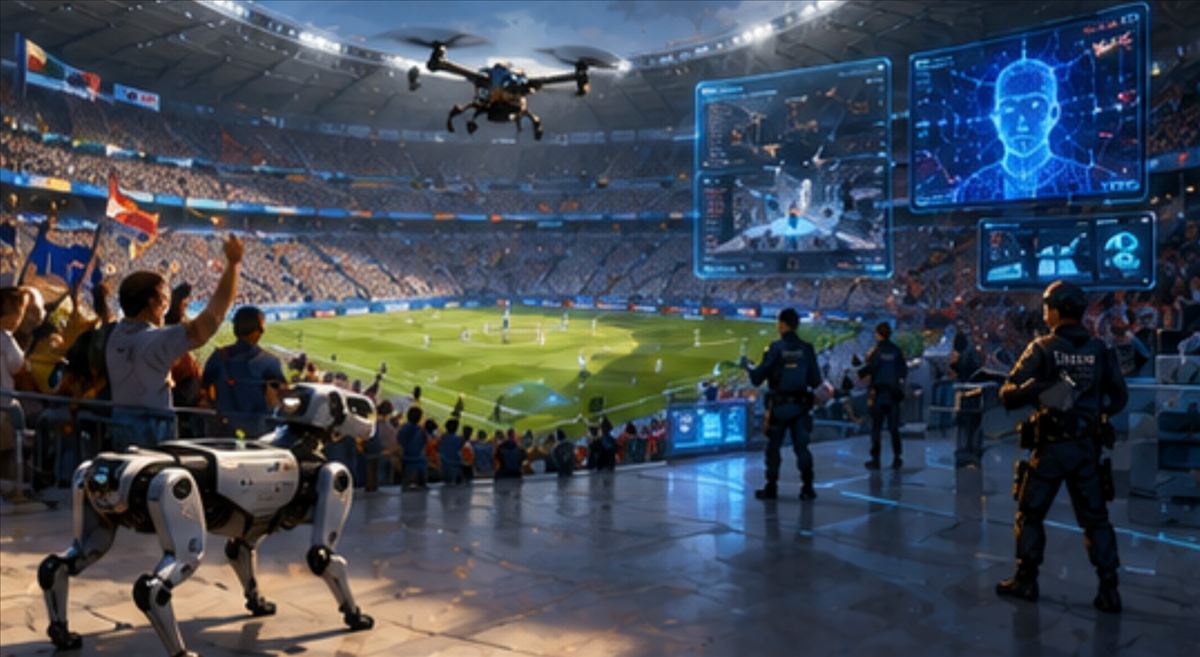 El Mundial 2026 en clave tecnológica: perros robot de Boston Dynamics, drones cazadrones, 625 millones de dólares en seguridad y IA contra deepfakes