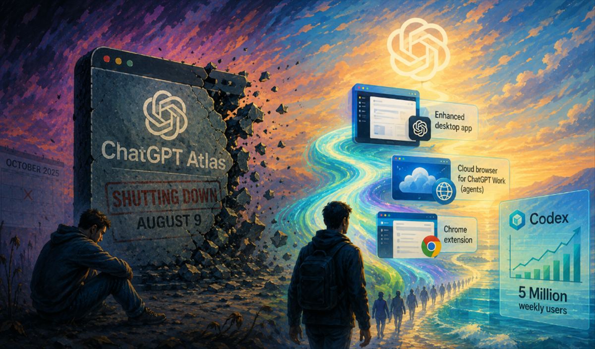 OpenAI cierra el navegador ChatGPT Atlas a los 9 meses de su lanzamiento: el navegador de IA es una función, no un producto