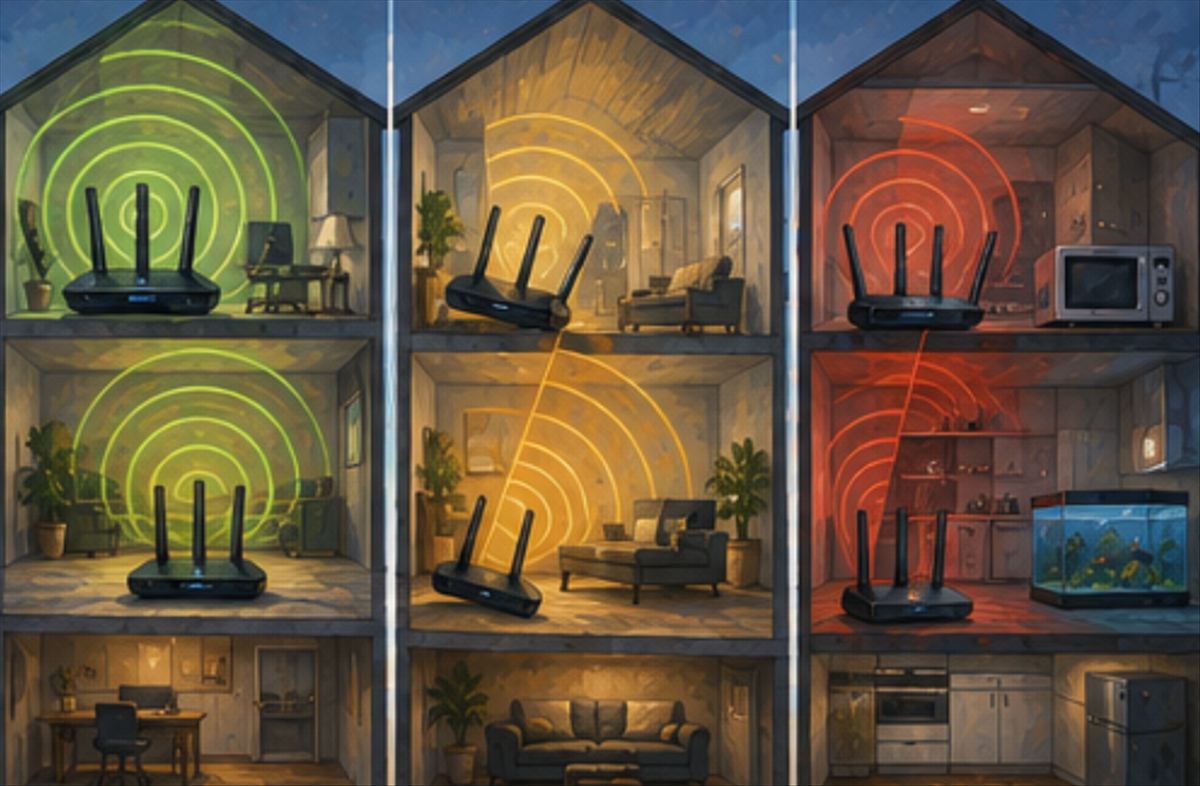 Cómo colocar las antenas del router: la posición correcta depende de si tu casa tiene una o varias plantas