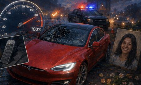 El NTSB confirma que el conductor del Tesla fatal de Texas anuló el autopilot pisando el acelerador al 100%: buscaba en Google "Tesla FSD demasiado tímido"