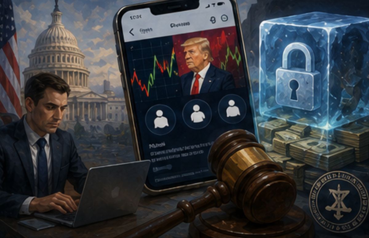 El operador del teleprompter de Trump apostó 100.000 dólares en Kalshi sobre las palabras que iba a decir en sus discursos