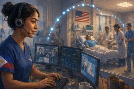EE.UU. resuelve su escasez de 80.000 enfermeros con enfermeros virtuales filipinos a $5-10 la hora