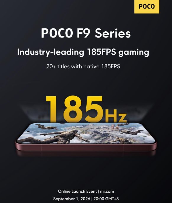 Juego a hasta 185FPS con pantalla de 185Hz en la POCO F9 Series