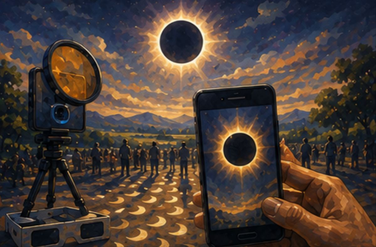 Cómo fotografiar el eclipse del 12 de agosto con el móvil sin quemar el sensor de la cámara