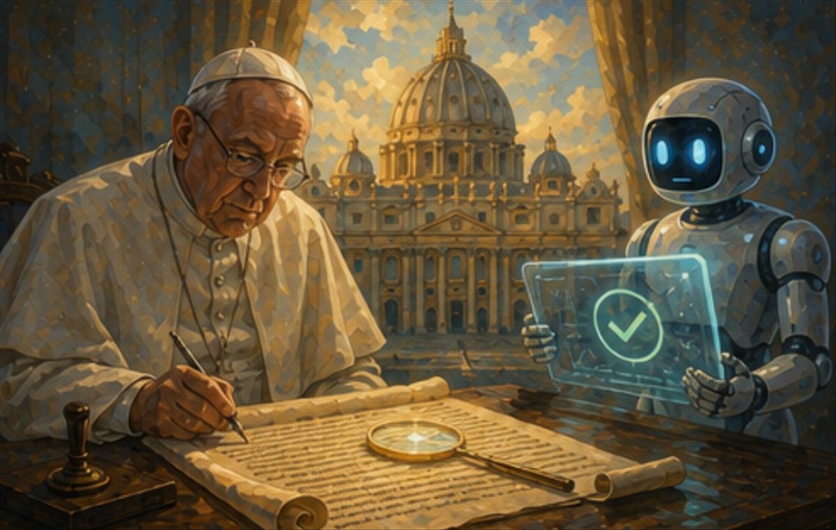 El Vaticano contrató a una empresa de detección de IA para demostrar que su encíclica sobre la IA la escribieron humanos