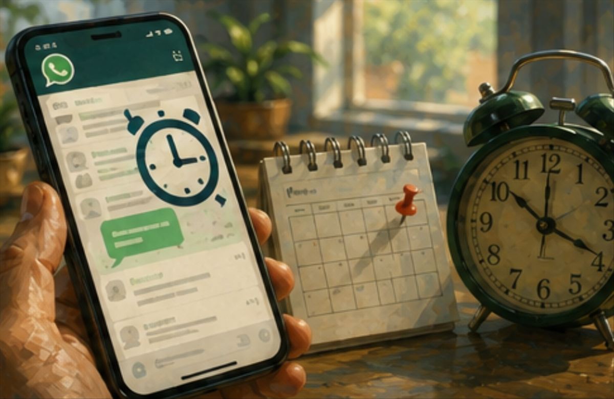 Cómo programar mensajes en WhatsApp en iPhone y Android: el método oficial en iOS y la app de terceros para Android