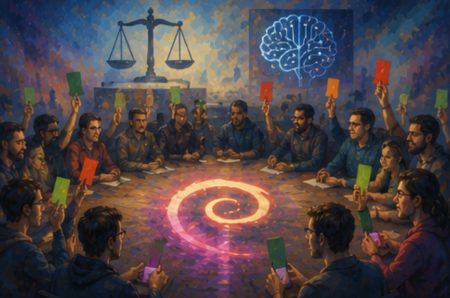 Debian vota y elige el término medio: ni prohíbe ni apoya la IA generativa, pero exige responsabilidad al contribuidor