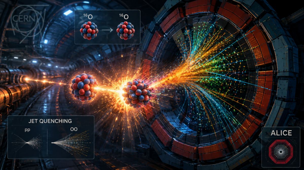 El LHC choca átomos de oxígeno por primera vez y observa un fenómeno que solo se había visto en núcleos de plomo