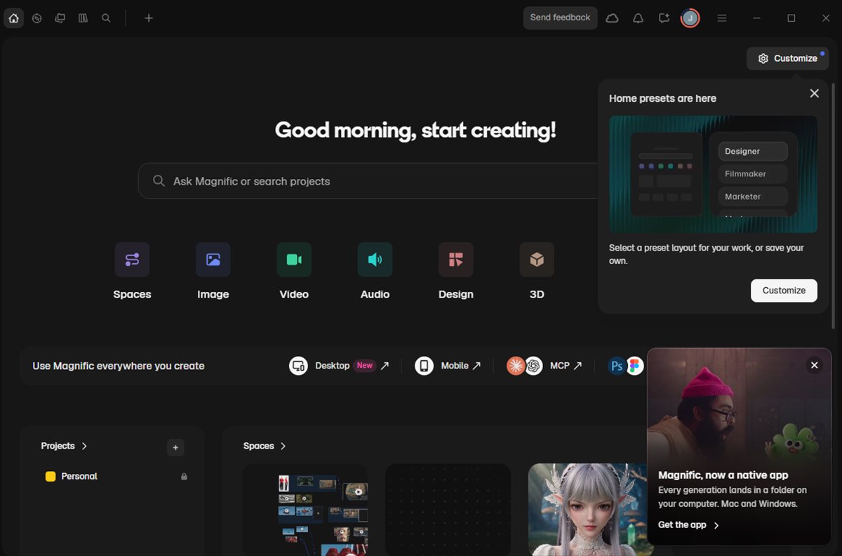 Magnific ya tiene app de escritorio para macOS y Windows