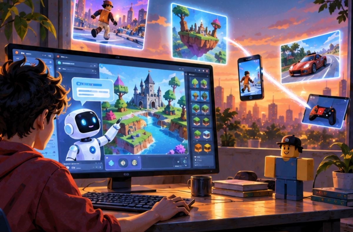 Roblox abre su motor de creación de juegos con IA al mundo y permite que los juegos vuelen fuera de su plataforma