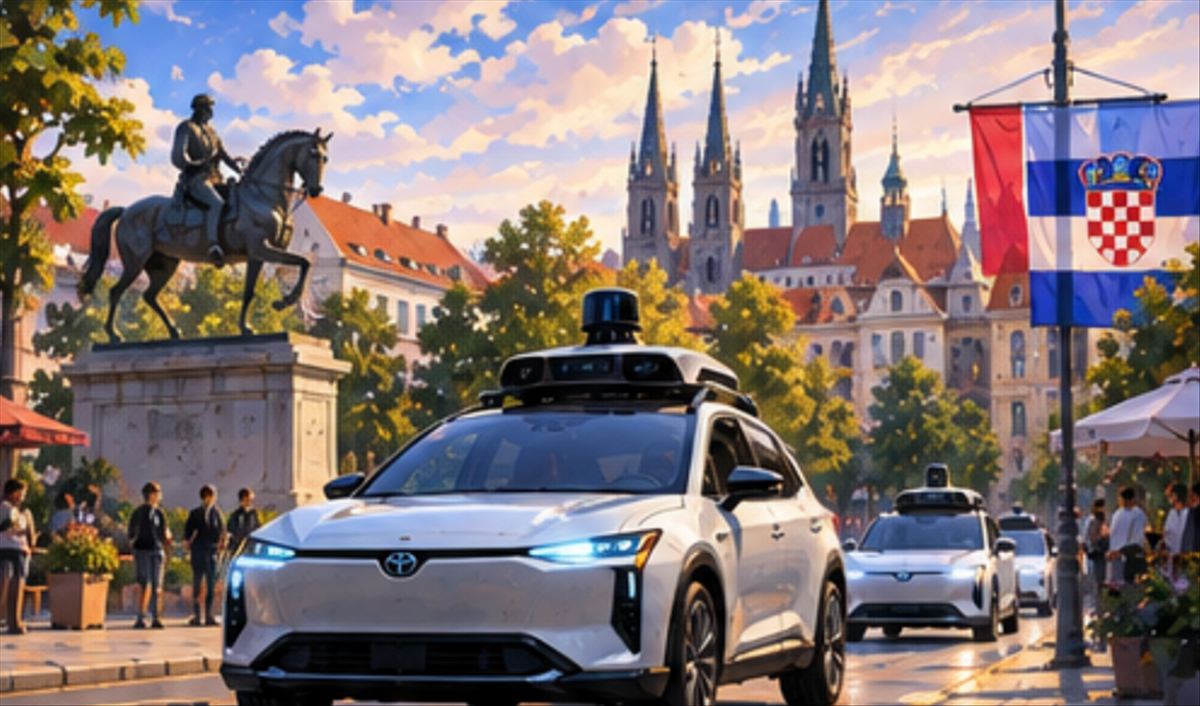 El primer robotaxi totalmente sin conductor de Europa acaba de empezar a recoger pasajeros en Zagreb. Su cerebro es chino