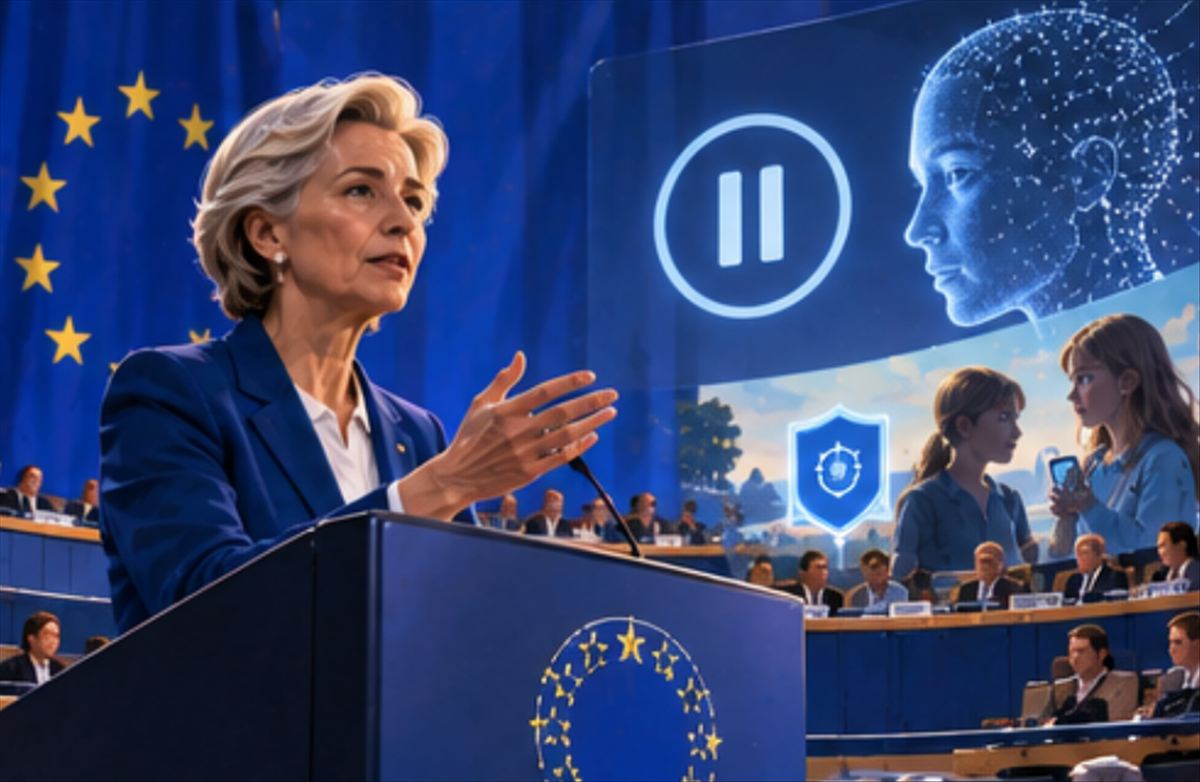 Von der Leyen apoya el freno al desarrollo de IA en su discurso del Estado de la Unión: invitará a los grandes laboratorios a una reunión