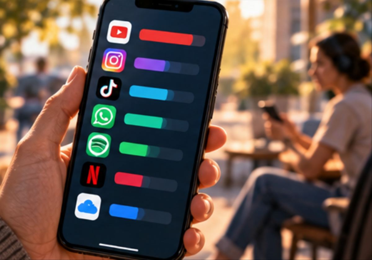 Qué consume más datos en tu móvil: los números reales por app y cómo controlarlo