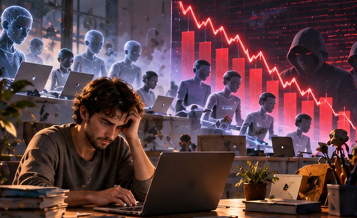 La IA mató el Fiverr de los cinco dólares. Ahora Fiverr intenta reinventarse como la plataforma donde contratas proyectos que la IA no puede ejecutar sola.
