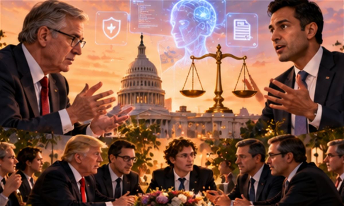 Trump invita a los CEOs de IA a la Casa Blanca mientras el Congreso debate entre guardrails voluntarios y penalidades criminales