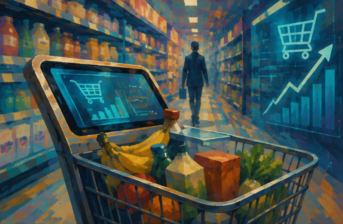 Los carritos inteligentes con IA en el supermercado hacen que gastes un 32% más