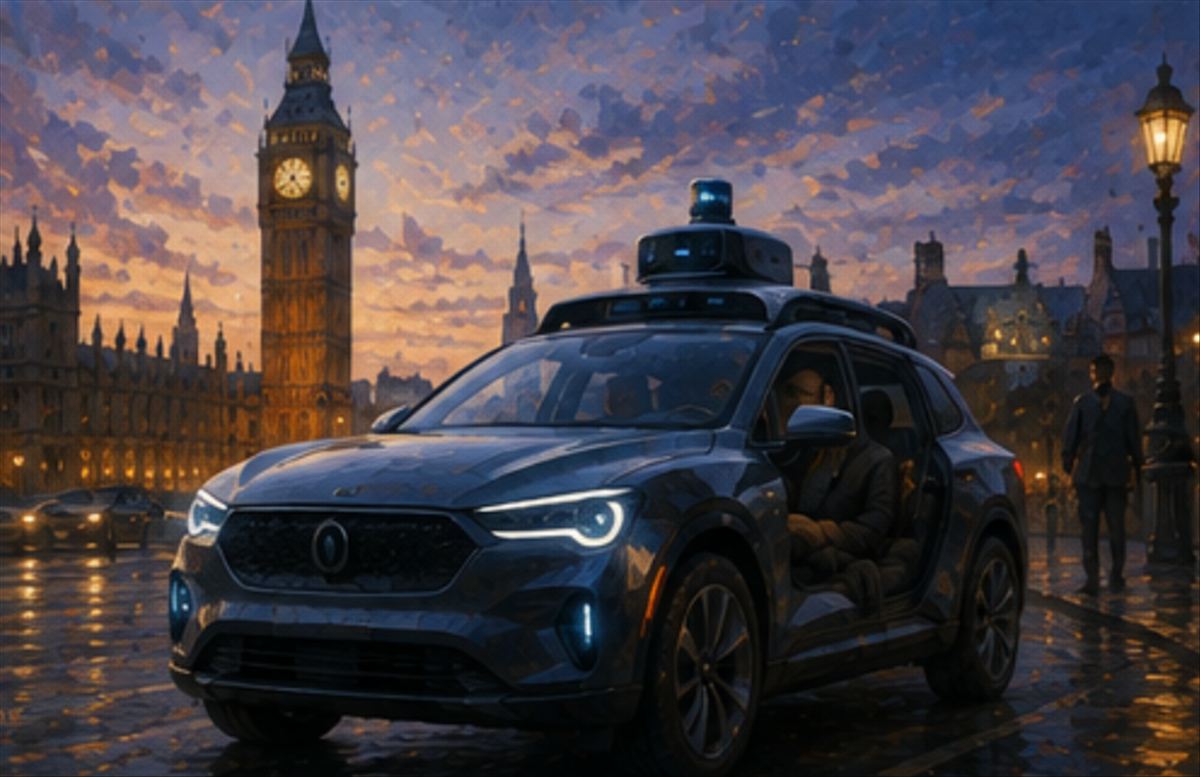 Londres tiene su primer servicio de robotaxi, y hay una persona detrás del volante de cada coche