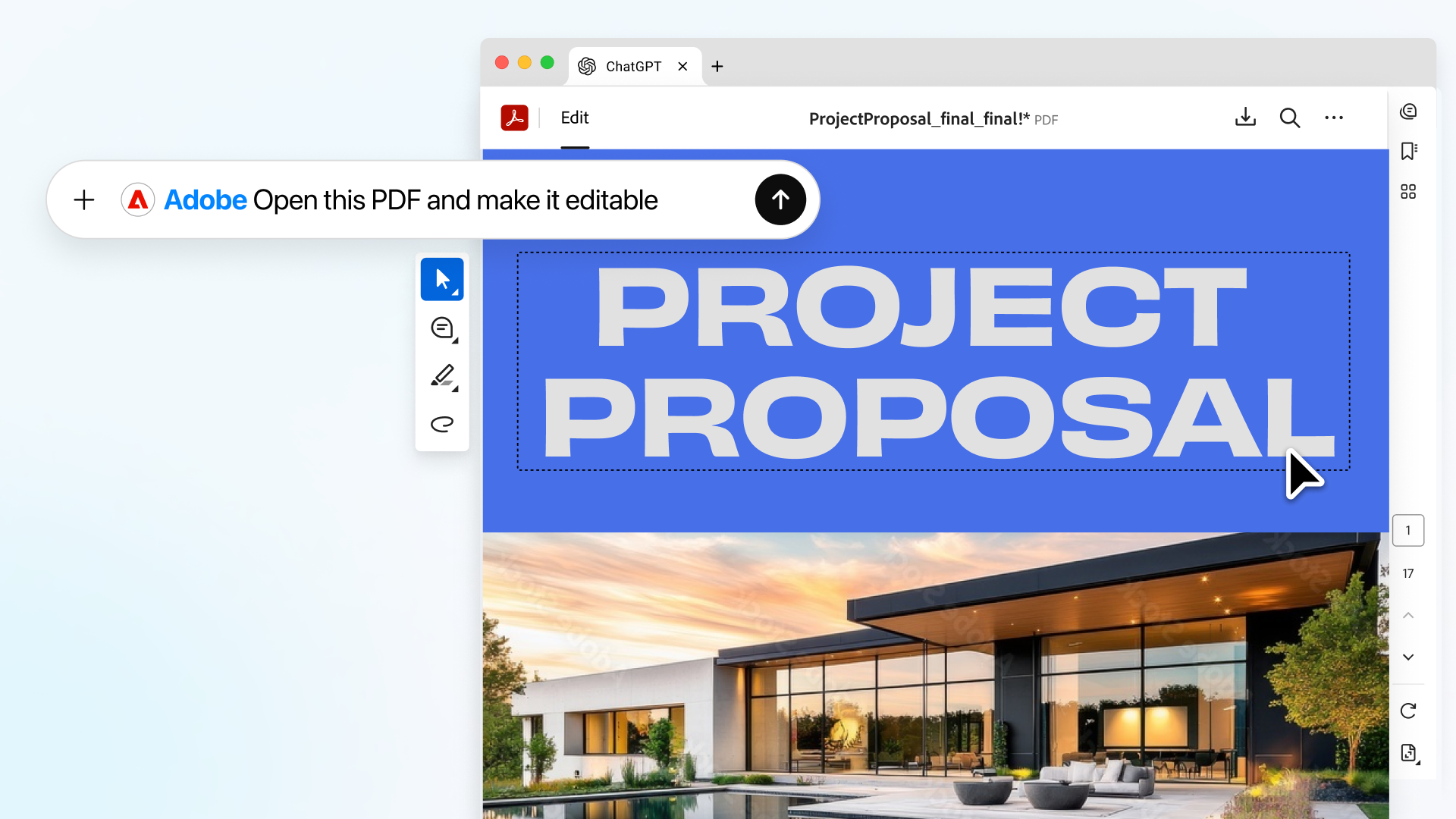 Adobe lleva Photoshop y Acrobat al panel lateral de ChatGPT: ya puedes editar imágenes con sliders mientras conversas