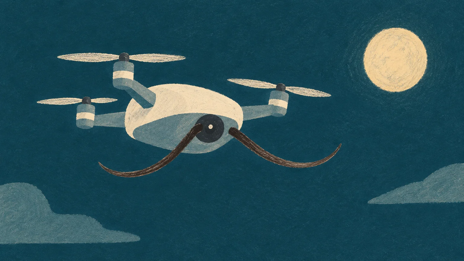 El dron de TU Delft con bigotes artificiales que vuela a tientas en la oscuridad con 34 KB para sus algoritmos