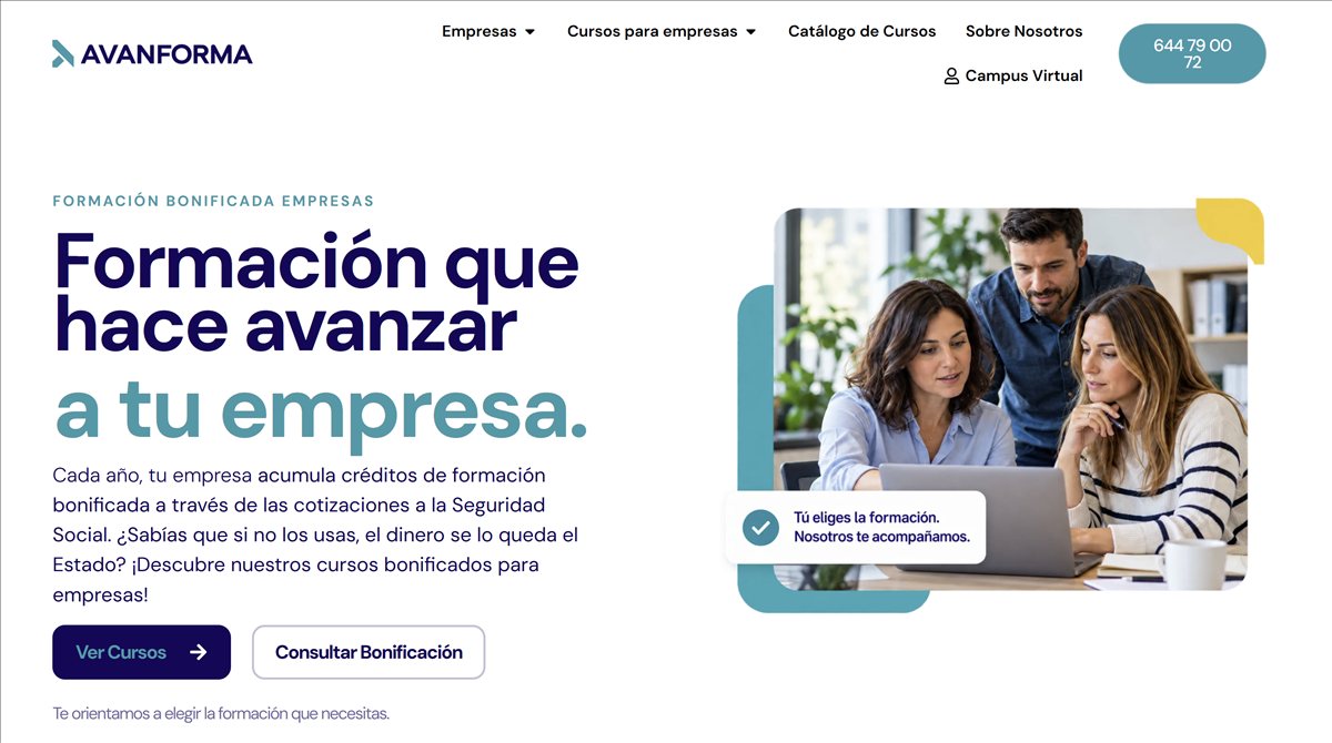 Cursos bonificados para empresas: Avanforma imparte Excel e inteligencia artificial para trabajar mejor