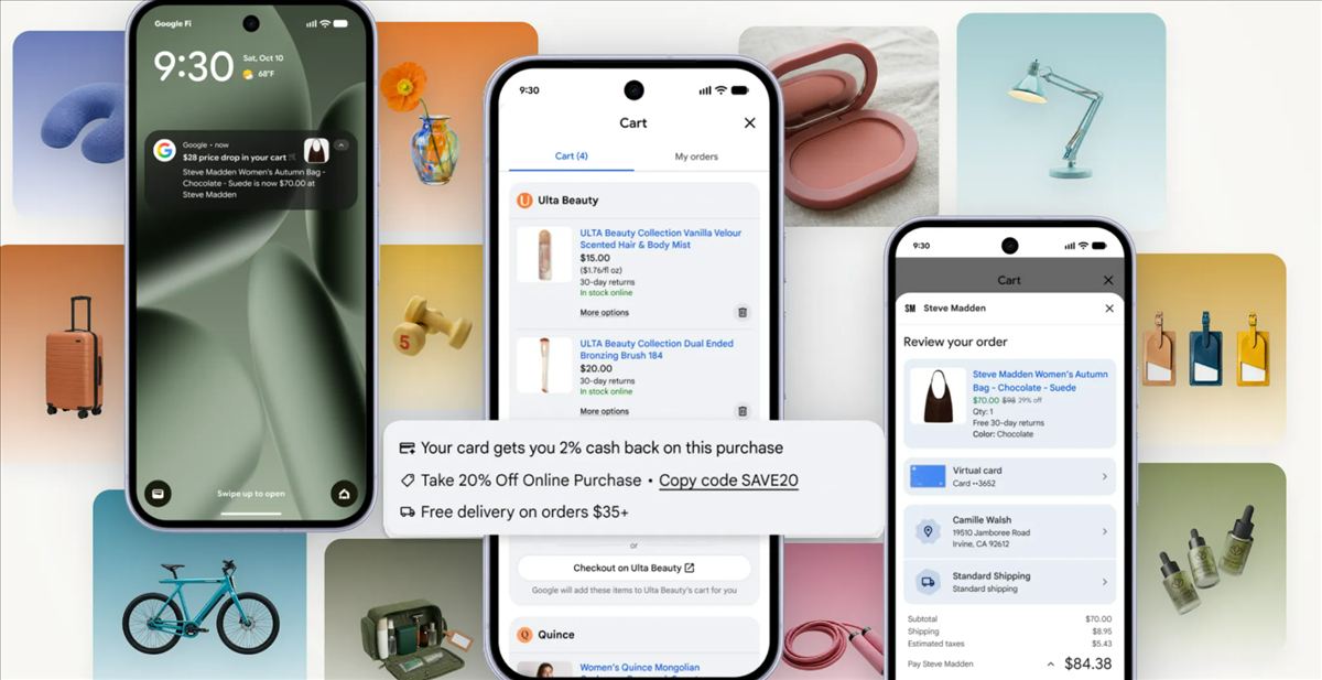 Google estrena Universal Cart en Estados Unidos: un carrito para comprar en varias tiendas desde Gemini y el buscador (y Europa no está en el mapa)